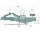Dispositivo de rebasamiento AL-KO 90S / 3, 700 - 1000 kg 1637/2051 tubo cuadrado 60 mm