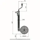 Rueda de apoyo ALKO 300 kg Rueda de goma maciza Llanta de...