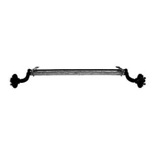 Ejes de resorte de goma AL-KO 750 kg eje simple sin freno RA: 4 x 100 soporte: 750 mm, sistema: 1180 mm