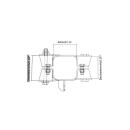 Juego de abrazaderas para atornillar A 80mm D1 90mm D2 100mm