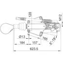 Dispositivo de rebasamiento AL-KO -PROFI V- Ges.-Gew. 1600-3000 kg, AE 3000, RB: 1637/2051