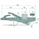Dispositivo de inmovilización AL-KO tipo 161S 950-1600 kg, VKT 70 - cuadrado