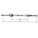 Cables AL-KO Bowden desmontables, campana 24 mm, boquilla 8 mm - Profi Longlife HL 1620 mm / GL 1816 mm