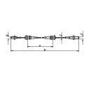 Cables AL-KO Bowden para AE HL 490 mm / GL 760 mm, C 6 mm, E M12 derecha, D M12 izquierda