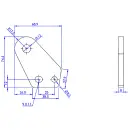 Soporte amortiguador 90 x 30/50 mm para AL-KO galvanizado