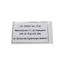 Placa de carga de la barra de tiro 105x74 75 kg