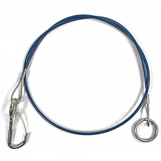 Gancho de cuerda de desgarro y tapa de ojo longitud 910 mm cuerda Ø 2 mm