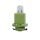 Lámpara base de plástico 24V 1.4W verde claro EBS R11