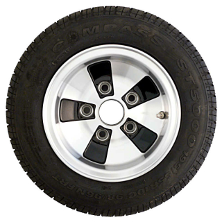 Rueda completa de aluminio Neumáticos 100 km / h 195/55 R 10 C