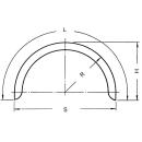 Perfil de guardabarros monoeje 12/40 B200 R375 L1210 S750 H390