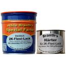 BRANTHs 2K-Flexi-Varnish 500 g de barniz base y 125 g de endurecedor blanco