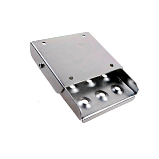 Peldaño abatible 170 x 155 mm, galvanizado, para atornillar