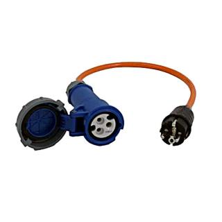 Cable adaptador de acoplamiento CEE Bajo. / Enchufe Schuko 15000 mm