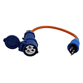 Cable adaptador acoplamiento CEE / enchufe G macizo CH 15000 mm