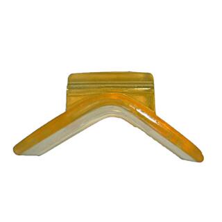 Soporte delantero eje poliuretano Ø 12,5 mm 70 x 150 mm