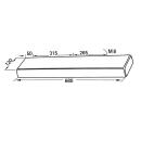 Cojín de apoyo delantero espuma PUR 680 x 120 x 40 mm