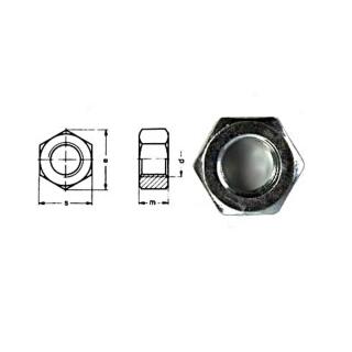 Tuerca hexagonal DIN 934 galvanizada M8