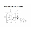 Lente Geka BBSK95 con luz de matrícula