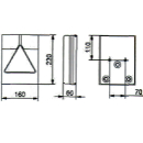 Luz multicámara 6800/10, cola izquierda, intermitente, freno, NSL, vertical.